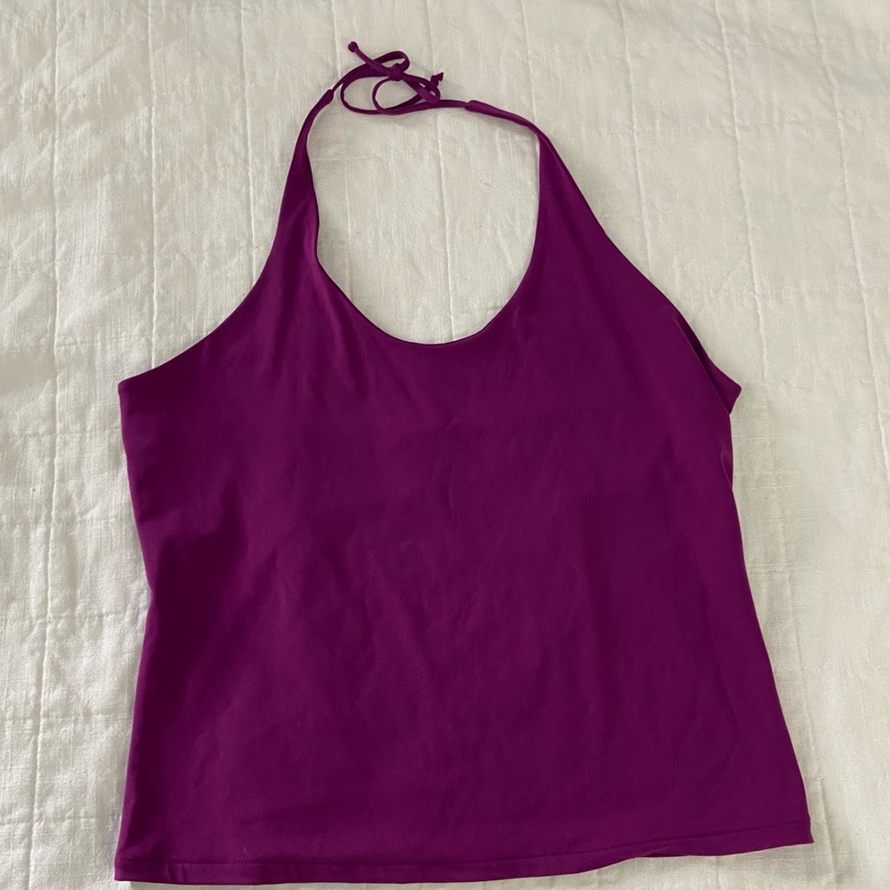 Ann Taylor purple halter top Large
